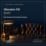 Absentee Fit Score: A 5-Factor Assessment to Find Out If a Business Can Really Run Without You Before You Buy.