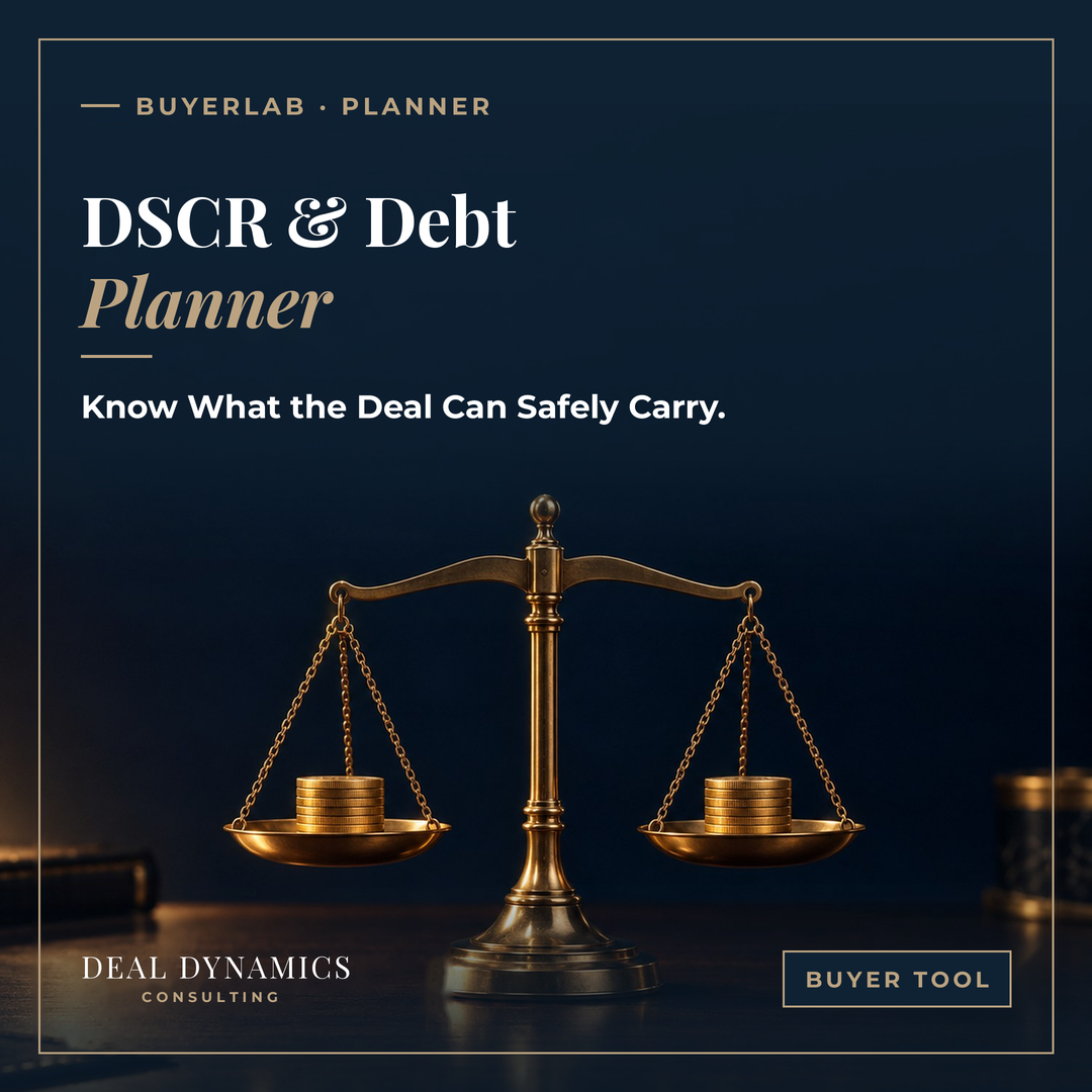 DSCR & Debt Planner by Deal Dynamics Consulting