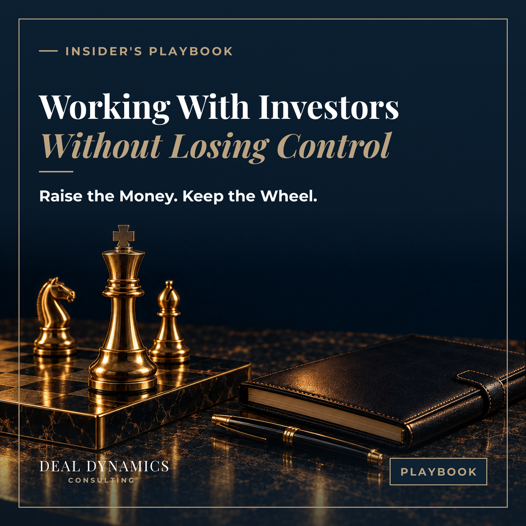 Working With Investor Partners Without Losing Control by Deal Dynamics Consulting